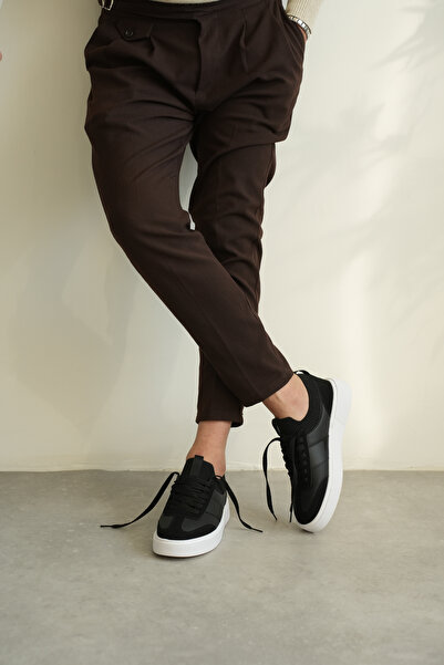 Kuback Akb-N010 Black Skin Casual Men's Shoes