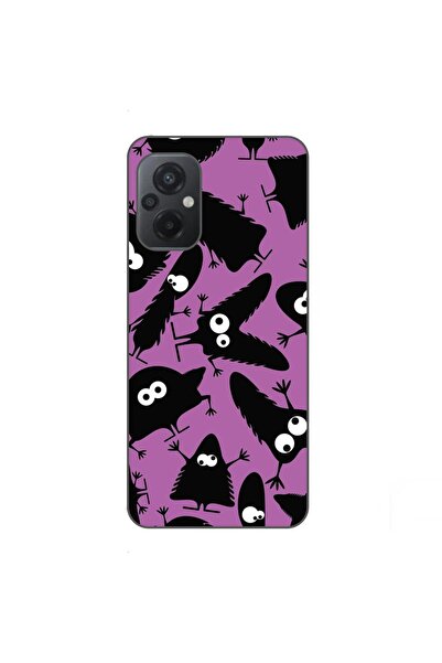 OEM Case compatible with Xiaomi Poco M5 Silicone Gel Tpu Black Monsters Pattern