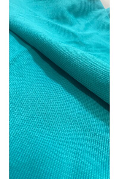 LUSSAMODA Turkuaza Kaşkorse Ribana Fabric En-150Cm.