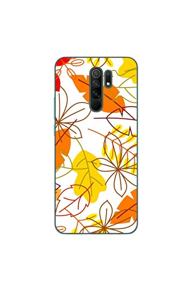 OEM Husa compatibila cu Xiaomi Redmi 9 Silicon Gel Tpu Model Autumn Vivid Leaves