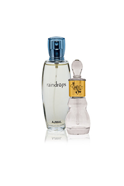 Ajmal Raindrops EDP 50ml & Musk Silk Oil 24ml | Perfume Bundle