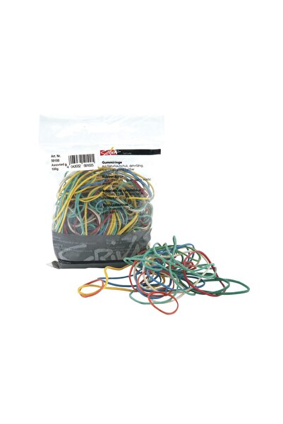 Om Multicolored rubber bands Forster 100 g/bag