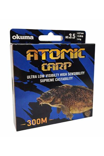 Okuma Atomic Carp Nylon Clear Color 300m Misina