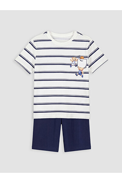 LC Waikiki Vizyon New Season Boys' Shorts Pajama Set