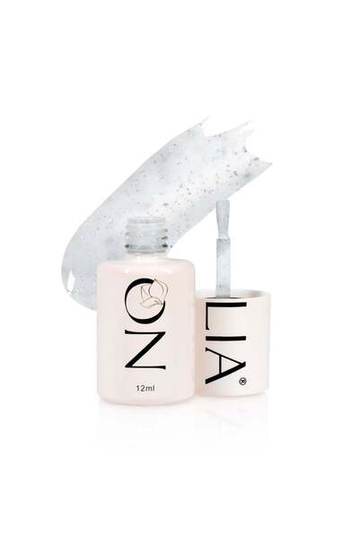 MAGNOLİA SHOP Confetti Rubber Base CRB210- WHITE SILVER - 12ml