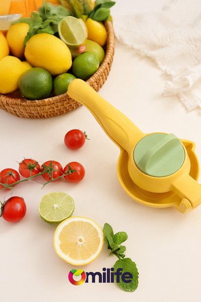 omilife عصارة ليمون عملية، عصارة حمضيات، جهاز عصر البرتقال، مكبس يدوي للمطبخ