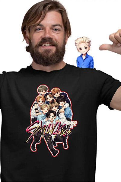 OEM μπλουζάκι Stray Kids Εμπορεύματα Άνιμε K-pop Κορεάτικο