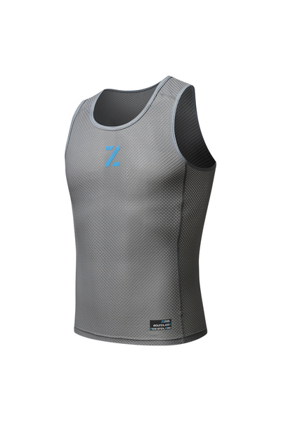 Choice1 XL Gray Men Cycling Vest Base Layer Summer Bicycle Clothing Jersey Sl...