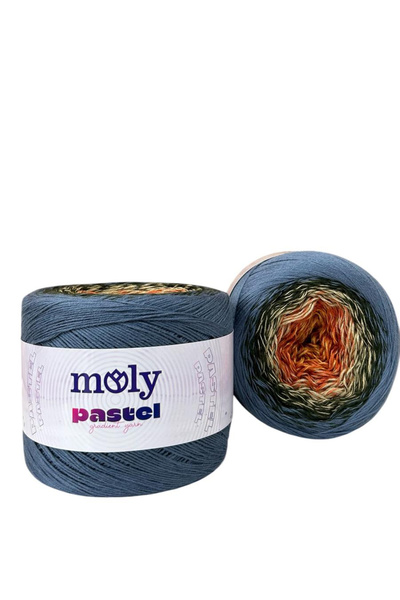 Moly Pastel Ombre Batik | Col. No: 1018 | Renk Geçişli Pamuklu Yazlık Örgü İp...