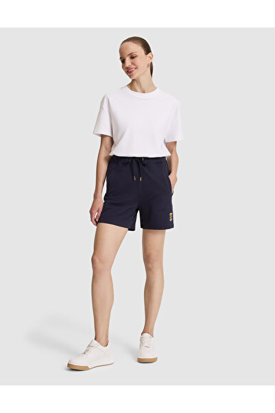 Pierre Cardin شورت محبوك مريح باللون الأزرق الداكن 50328814-VR033