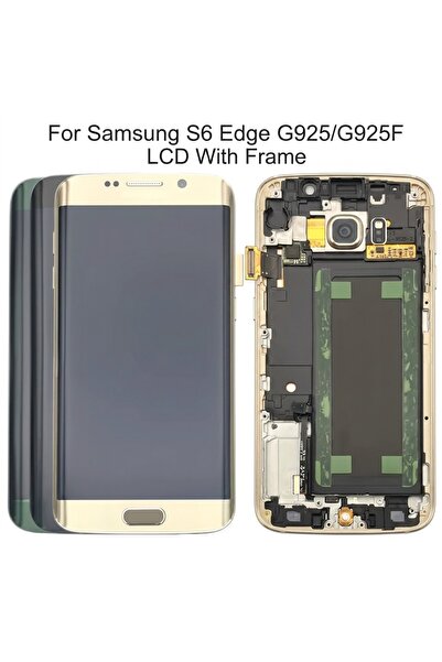 Other Samsung Galaxy S6 Edge G925 Lcd Display with Touch and Frame - Gold Gh9...