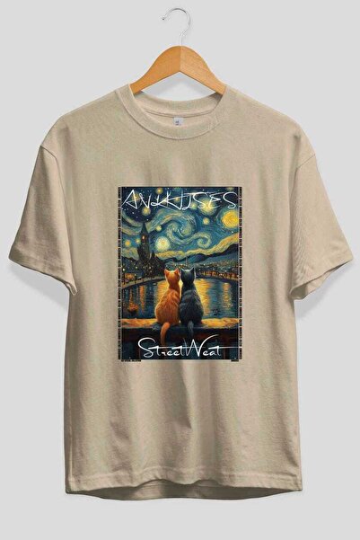Ankhises Μπλουζάκι  "For the Love of Cats " με στάμπα γάτας στο μπροστινό μέρ...