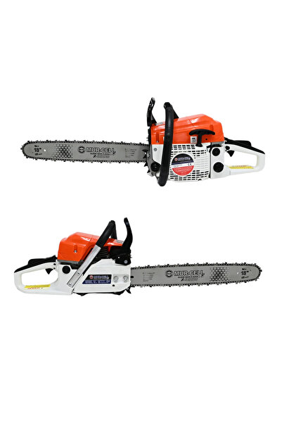 Mur-Cell Benzinli Ağaç Kesme Motoru 52cc Motorlu Testere 3.0 HP Güçlü Hızar M...