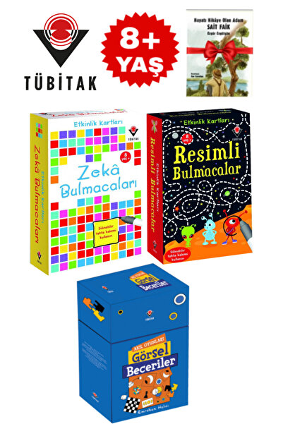 Tübitak Yayınları بطاقات النشاط - ألغاز الذكاء + ألغاز الصور + ألعاب العقل وا...