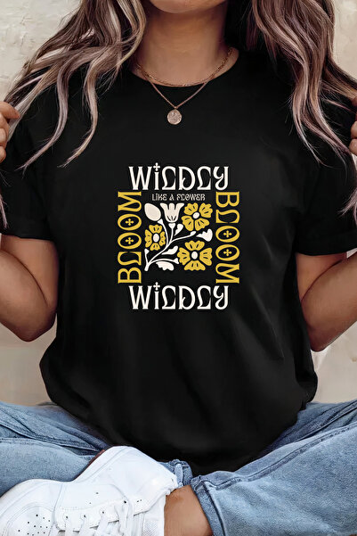 Sarah's Boutique Women's T-shirt – 100% cotton – Wildly Bloom