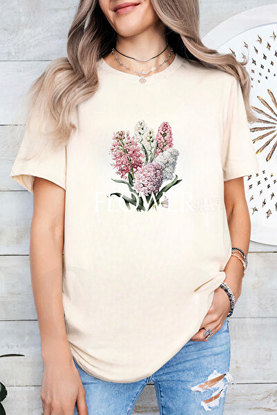 Sarah's Boutique Women's T-shirt – 100% cotton – Hyacinth Flower
