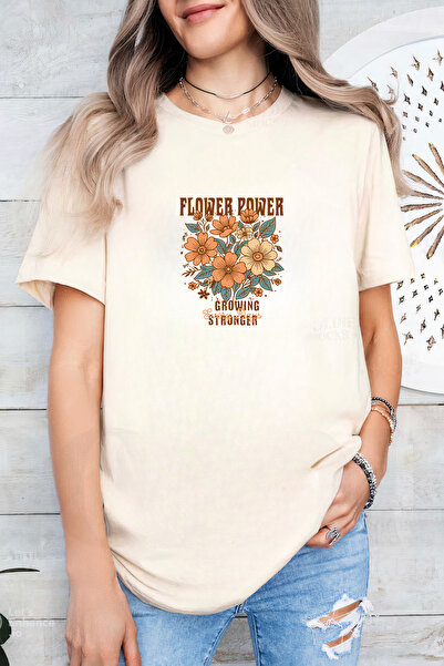 Sarah's Boutique Women's T-shirt – 100% cotton – Flower Power