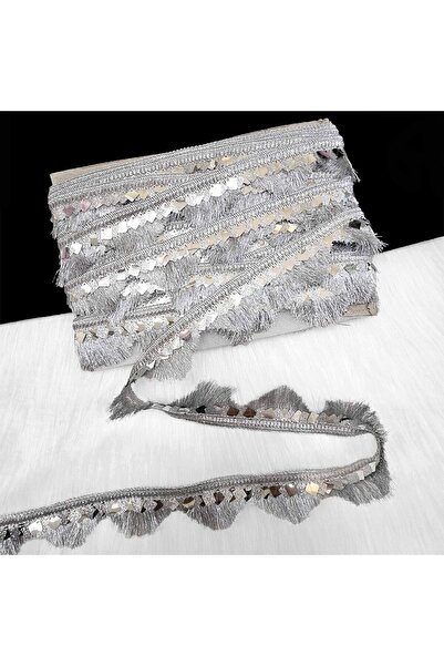 Generic 20Yards Metallic Shiny Lace Frill Ribbon Trim 4cm Wide for Sewing, Cr...