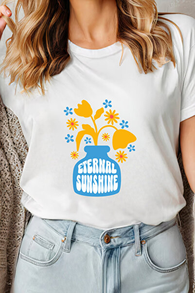 Sarah's Boutique Women's T-shirt – 100% cotton – Sunshine Vase