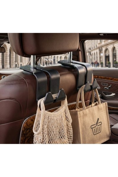 Emsal Grup Set of 2 Plastic - In-Car Seat Back Bag, Tablet, Phone and Item Hanger, Car Organizer