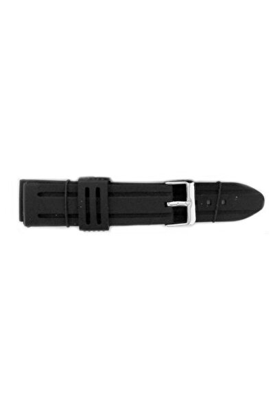 OEM Curea de ceas din silicon negru Jastrap Divers (53602-JA-BLACK) 22mm