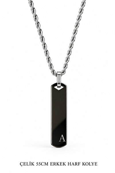 Jack Ferrero A letter steel men's necklace / 55 cm