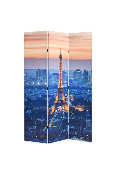 vidaxl Paravan de cameră pliabil, 120 x 170 cm, Parisul noaptea