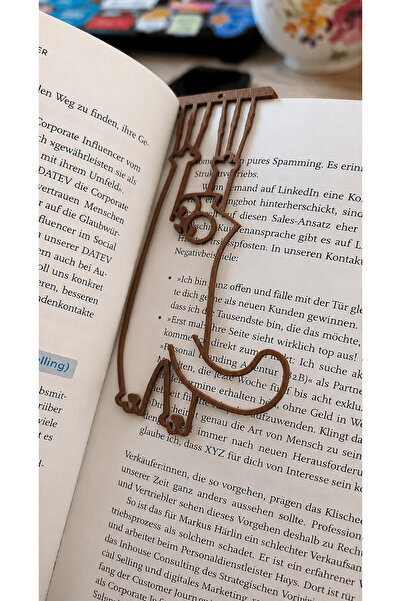 Genel Markalar Sevimli Kedi Kitap Ayracı – Dekoratif Kitap Tutucu