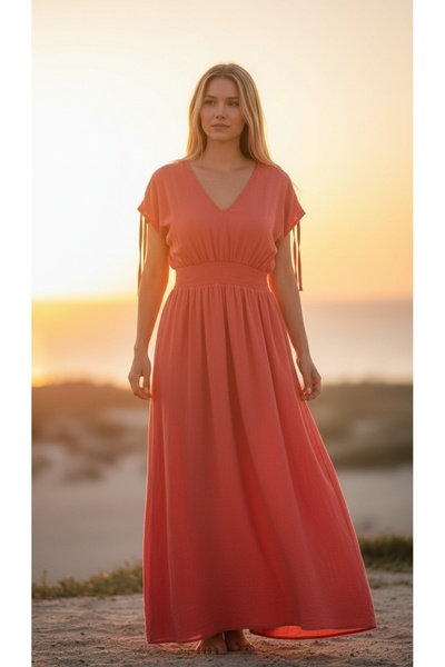 KapadokyaButik Summer Linen Dress