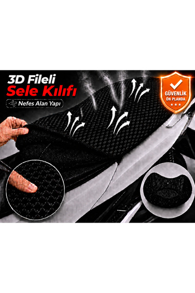 Vi Caro Arora Smart 100 navlaka za sedlo motocikla 3D mrežasta navlaka za sed...