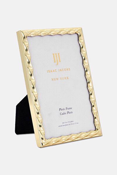Isaac Jacobs Metal Twist Photo Frame, Gold