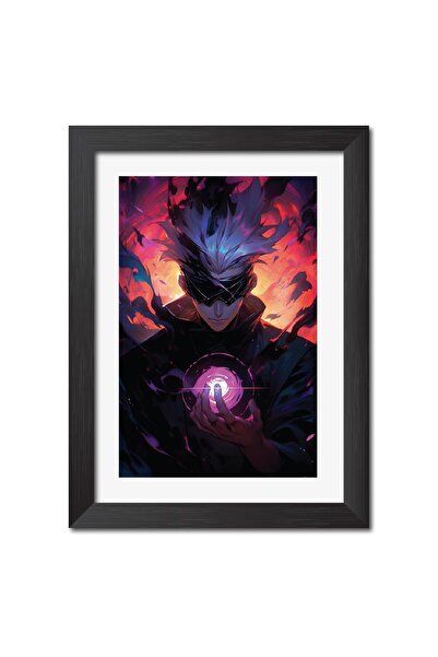 Signtouch Advertising Alayra Saturo Gojo Framed Poster Jujutsu Kaisen Anime P...