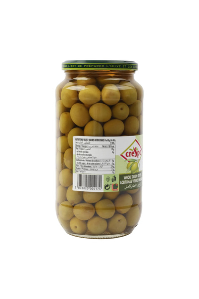 crespo Whole Green Olives Jar 450 G X 12