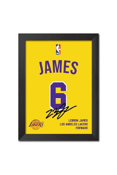 ALAYRA International Alayra LeBron James NBA Legend Jersey Poster Los Angeles...
