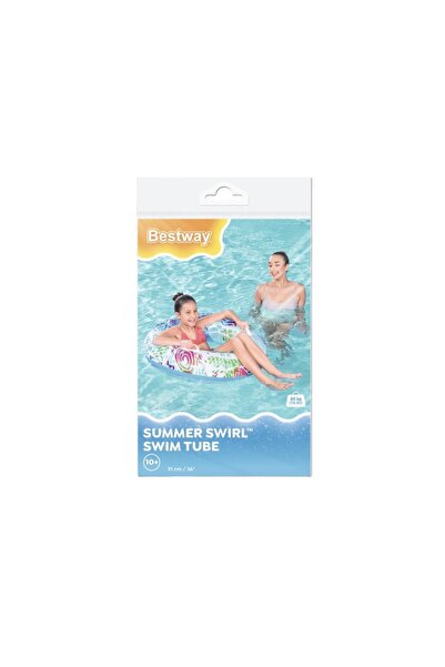 BESTWAY Colac de înot gonflabil, colorat, desene, 91 cm, 36084