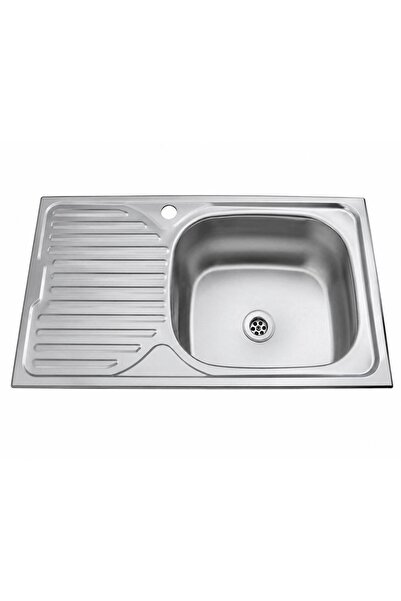Ekosan 43,5 X 76, Ankastre, Paslanmaz Evye Lavabo Sağ, Damlalık Sol
