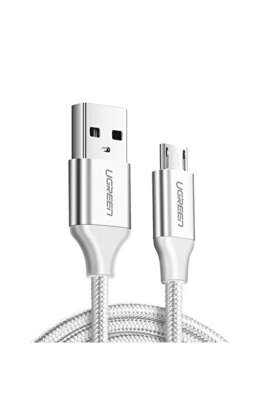 Ugreen US290 USB to Micro USB Data Cable, Quick Charge 3.0, 2.4A, 2m, White
