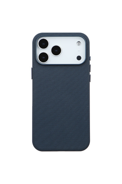 Casen iPhone 17 Pro Max Mavi Renk Gizli Magsafe Destekli Mikro Kabartma Dokul...