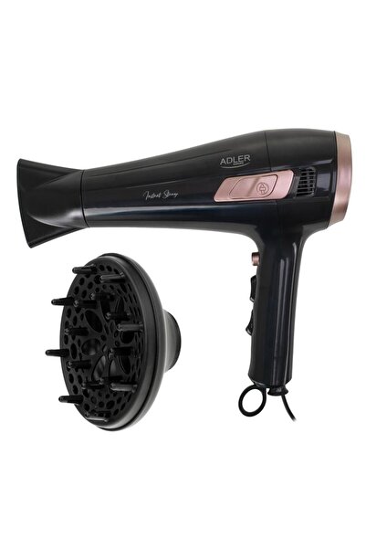 adler AD 2283 Σεσουάρ μαλλιών 2400W, Αναδιπλούμενο καλώδιο, 2 ταχύτητες, 3 θε...