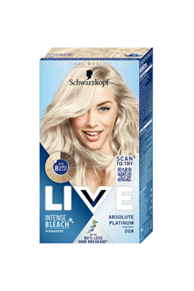 Schwarzkopf Decolorant pentru Par - Live Intense Bleach, nuanta Absolute Plat...