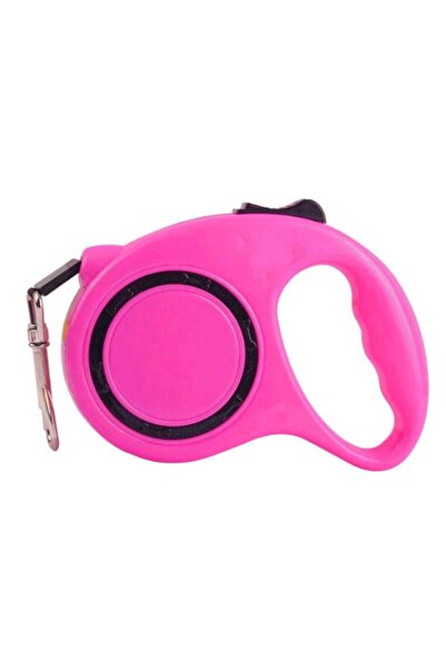 Goliat Lesă automată pentru câini, roz închis, până la 11 kg, 3m