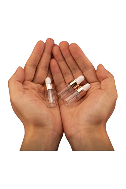 OEM Set 3 bucati recipiente sticla transparenta si pipeta, 3ml