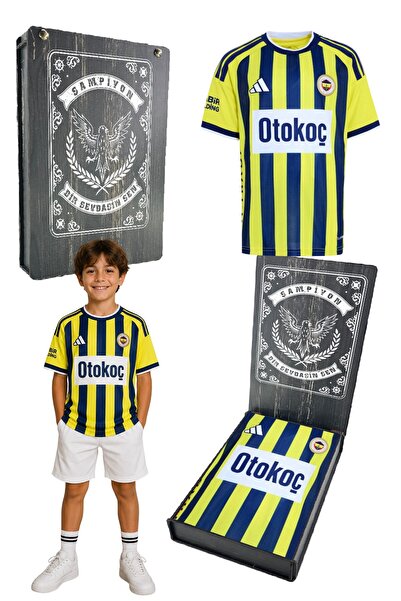 Fenerbahçe ORİJİNAL LİSANSLI 26/27 SEZON SARI-LACİVERT ÇOCUK FORMA LAZER KUTU...