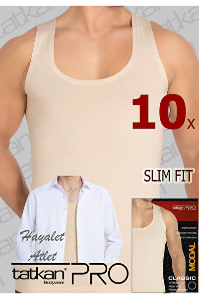 TATKAN BODYWEAR Tatkan - 10'lu - Askılı Penye Modal Classıc Atlet