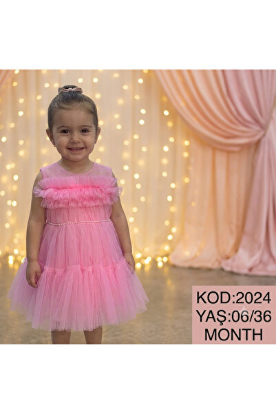 Polina Kız Bebek Ve Çocuk Tüllü Kat Kat Prenses Elbisesi