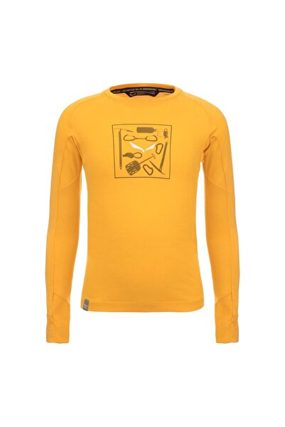 Salewa Tricou pentru copii Pure Dry cu imprimeu - Galben - 128