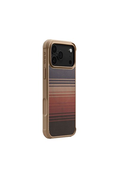 PITAKA Θήκη Αραμίδ ΠροΓκουάρντ Σάνσετ για iPhone 17 Pro, Πορτοκαλί