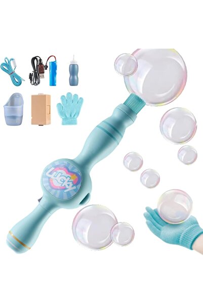 DealsReall Aparat de bule cu fum magic și lumini - Baghetă magică - Blue Deal...