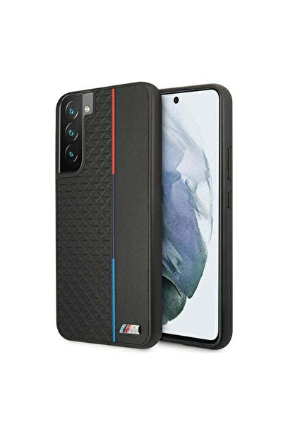 BMW Husă BMHCS22MTRTBK, Colecția M Triunghiuri pentru Samsung Galaxy S22 Plus...