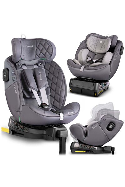 NUKIDO Scaun auto Prestige Line gri 0-36 kg ISOFIX